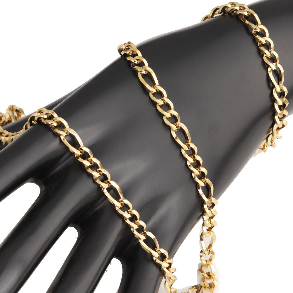 C1658 5mm Square wire 3:1 Figaro Chain