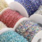 C1628 3D Heart crystal handmade chain