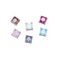 8mm Square Zircon Charms