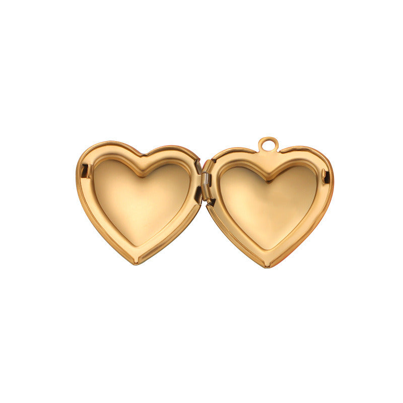 Mirror surface heart lockets