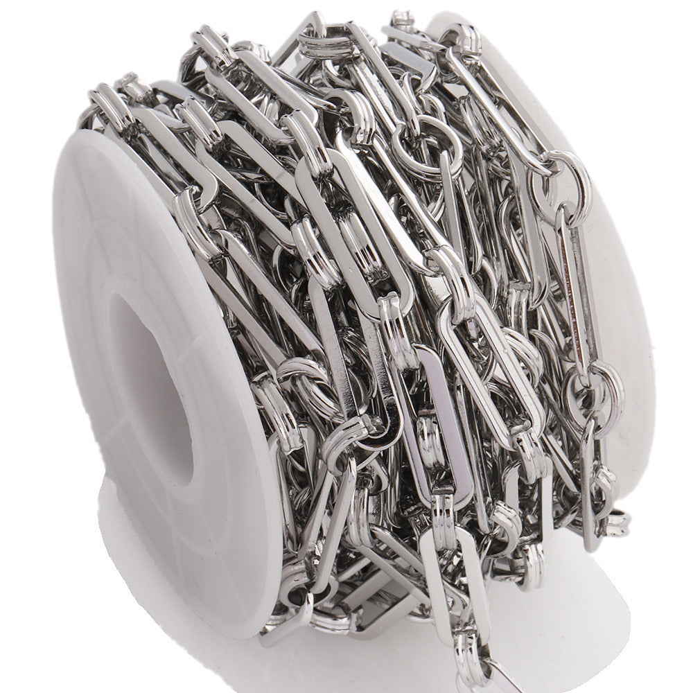 C1576 6mm 1:1 Long paper clip chain