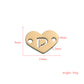 26 Heart Letter Two Holes Charms