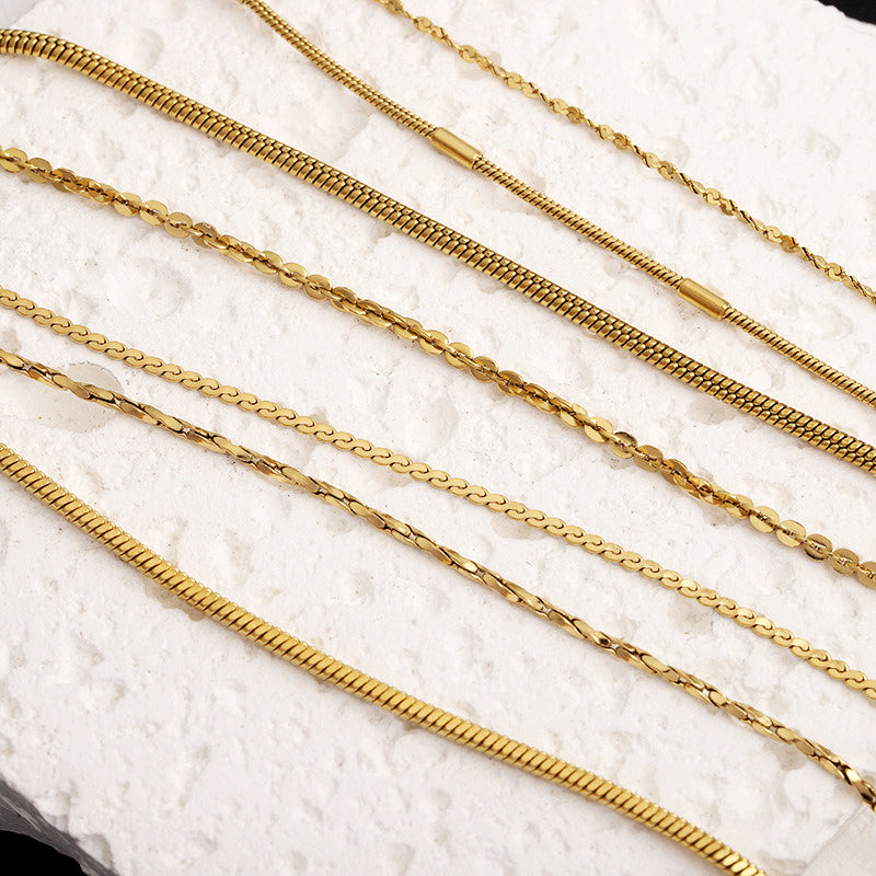 Stainless Steel Finished thin Bracelet