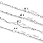 C1491 Four style stick chain-Vacuum Plating Waterproof Stainless steel chain