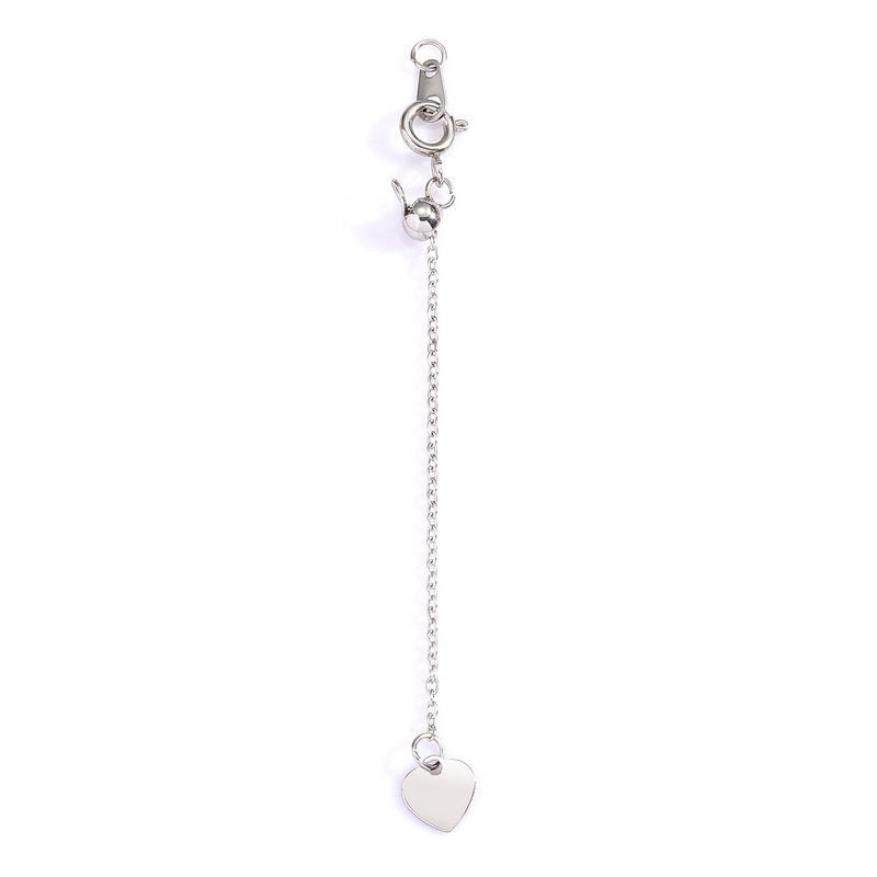 Spring Clasp with adjustable spacer bead extension chain for necklace