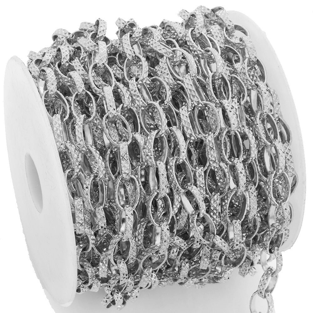 C1588 13mm Oval ambossed chain