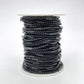 C1609 Square pearl pipe black chain