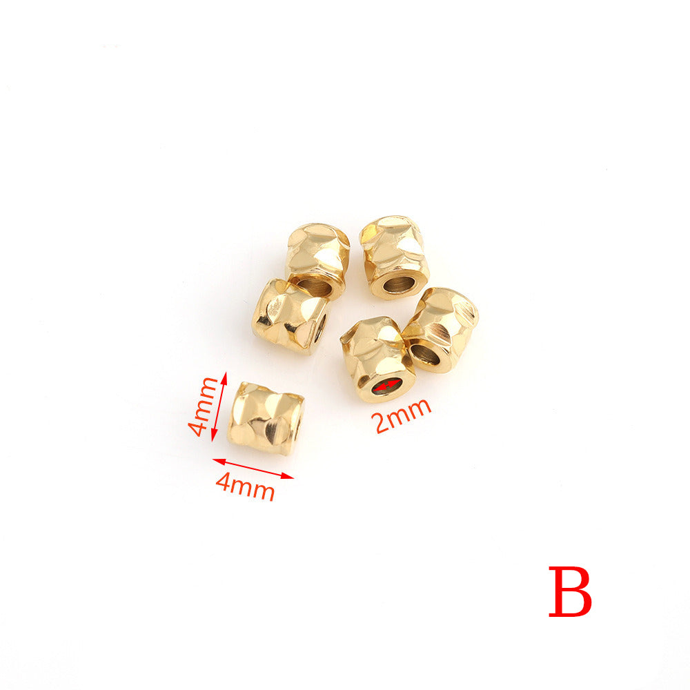 1708 20 pcs/pack 4mm Cylinder Spacer Beads
