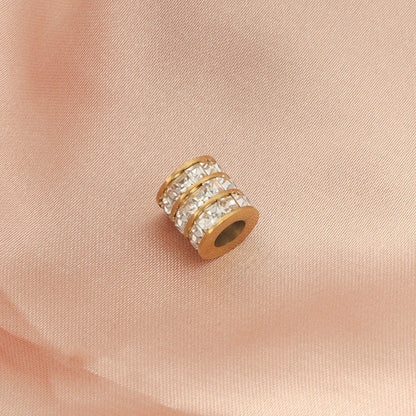 Spacer with diamonds charm