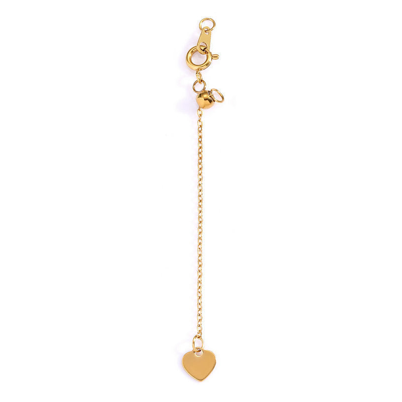 Spring Clasp with adjustable spacer bead extension chain for necklace