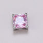 8mm Square Zircon Charms