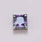 8mm Square Zircon Charms