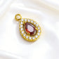 006 Colorful Drop Zircon Charms
