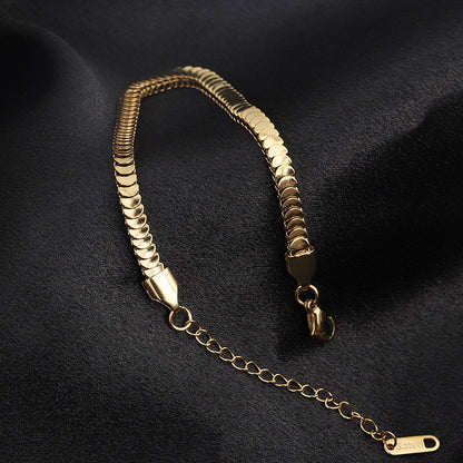 Stainless Steel Finished Thick Bracelet