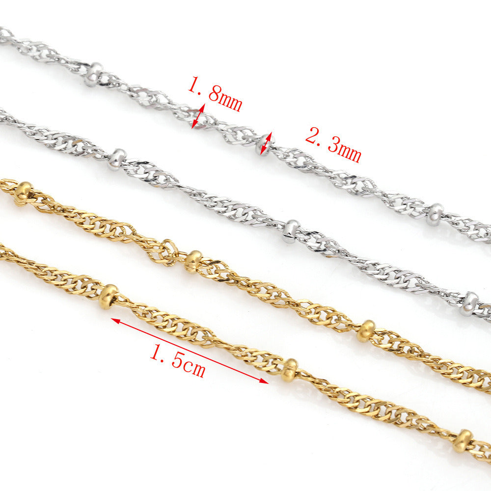 C1795 Tiny Beads Twisted Chain
