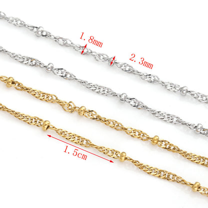 C1795 Tiny Beads Twisted Chain