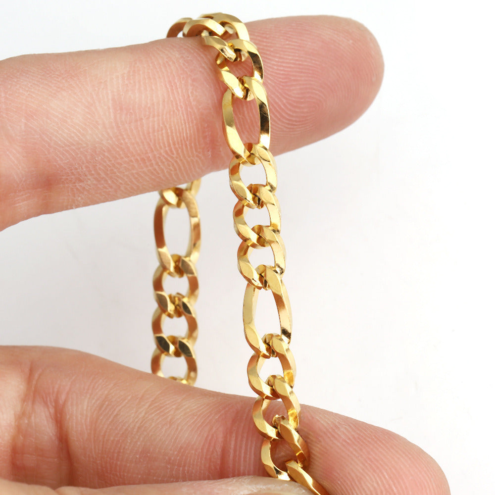 C1658 5mm Square wire 3:1 Figaro Chain