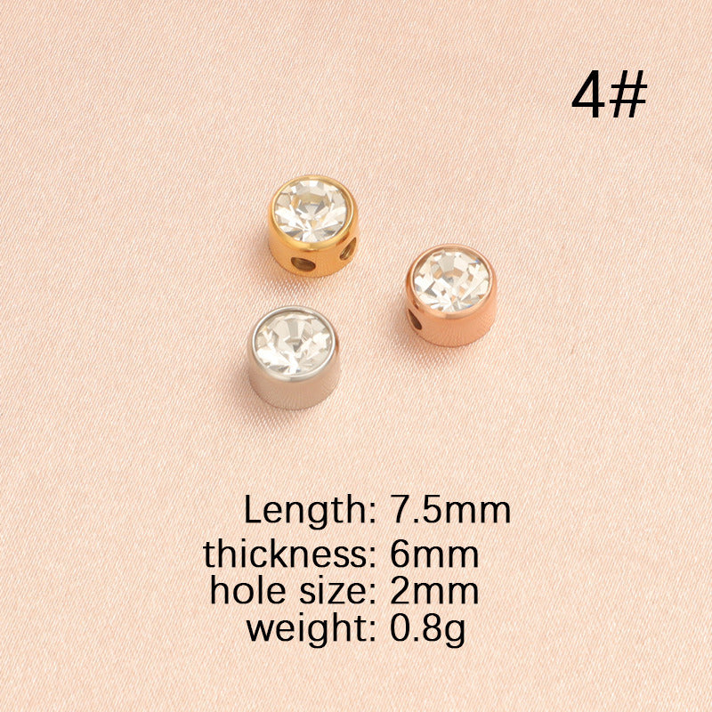 Birthstone small hole bead