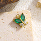 052 Colorful Zircon Butterfly charms