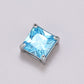8mm Square Zircon Charms