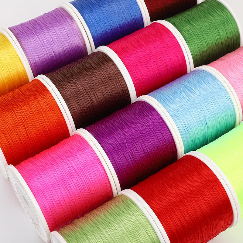 Elastic String Colorful 100Meter /109Y Colorful Stretchy Elastic Cord Crystal String Wire For ...