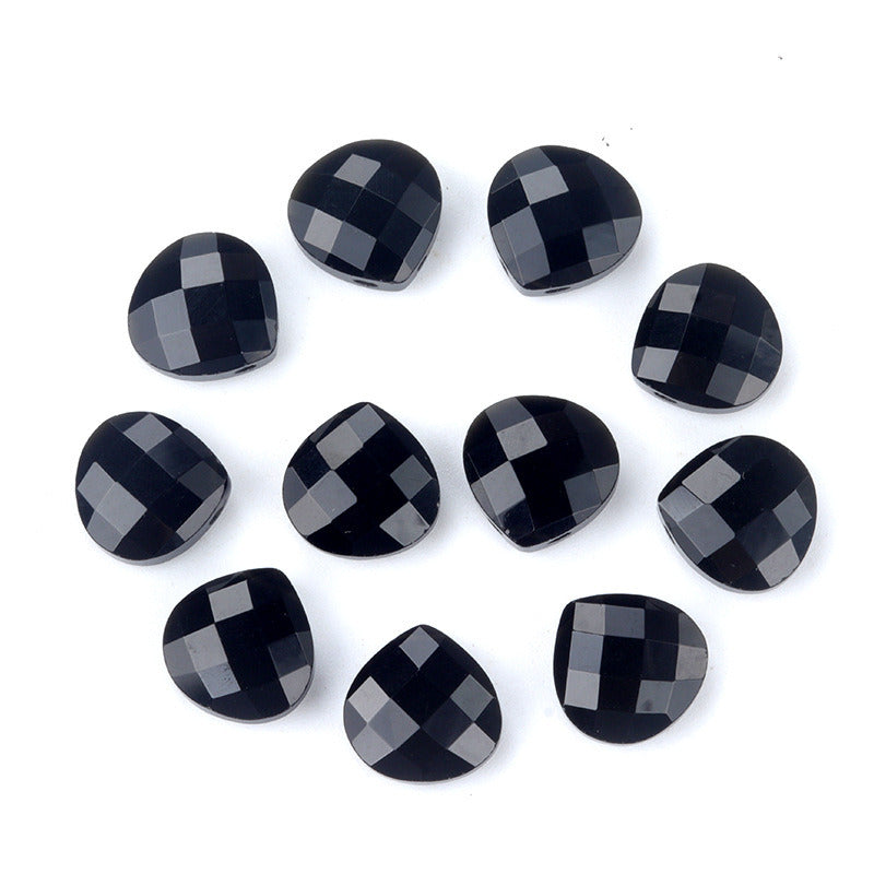 15*15mm Faceted Triangular drop natural stone 1pc