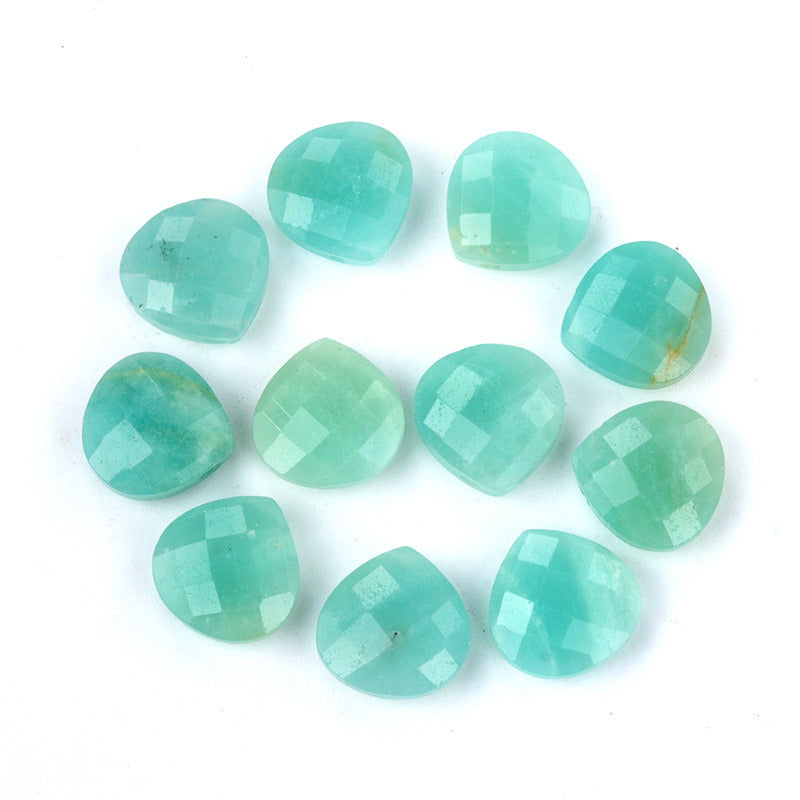 15*15mm Faceted Triangular drop natural stone 1pc