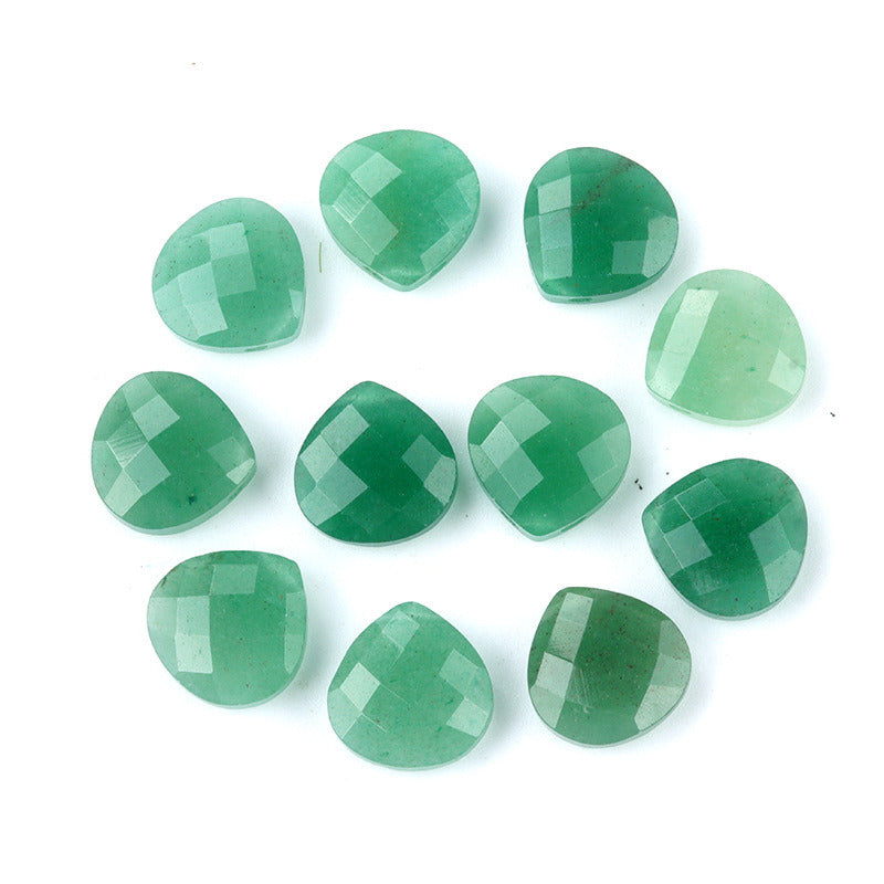 15*15mm Faceted Triangular drop natural stone 1pc