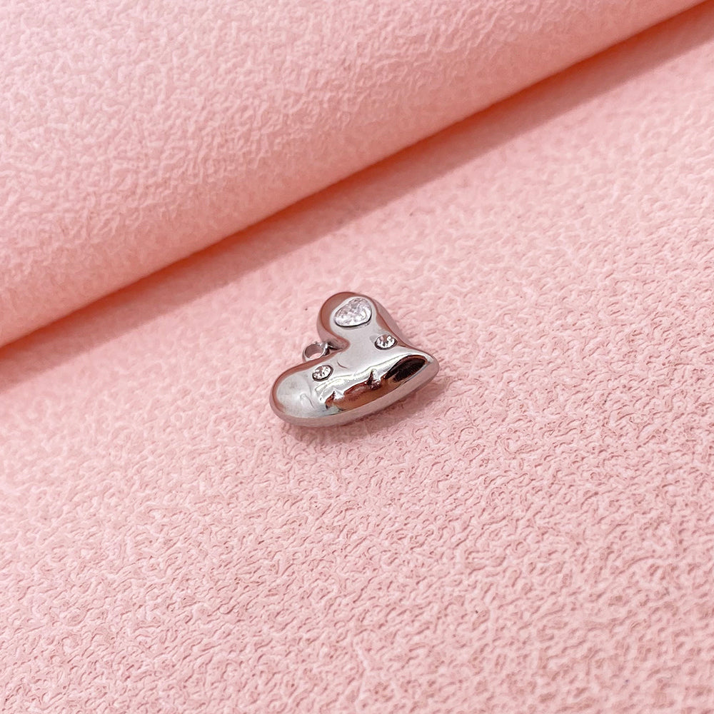 Diamond Heart charm