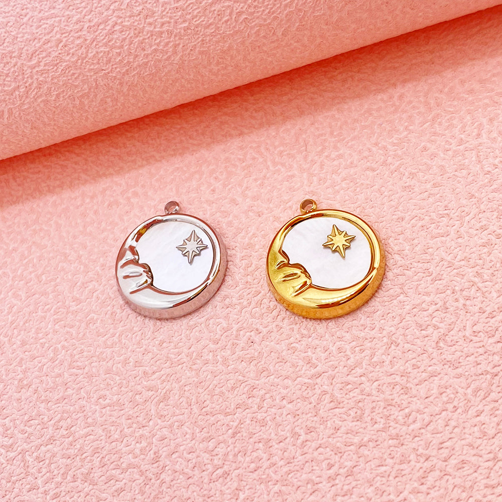 2634 Star and moon charm