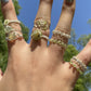 Light Green Rings ,Natural Crystal rings ,Gemstone jewelry,Non-Tarnish Wire wrap Rings