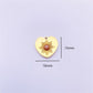 Heart gemstone sun charm