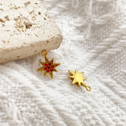 5 Pcs/Pack Zircon Beads Charms