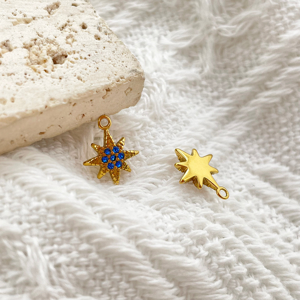 5 Pcs/Pack Zircon Beads Charms