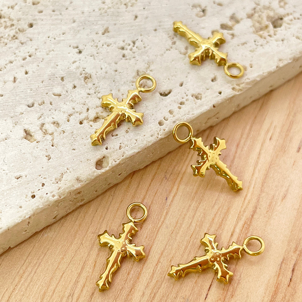 5 Pcs/Pack Cross Charm