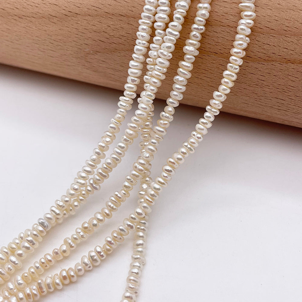 3-4mm Wheel Natural Pearls