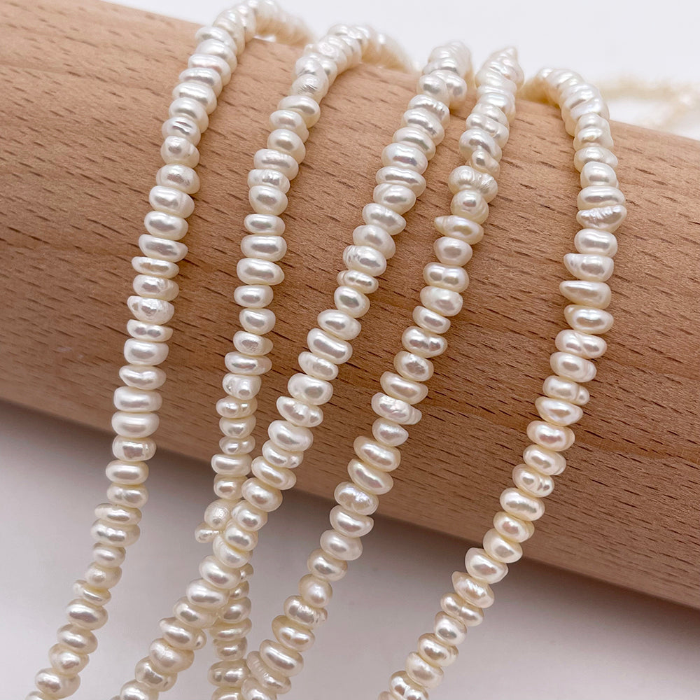 3-4mm Wheel Natural Pearls