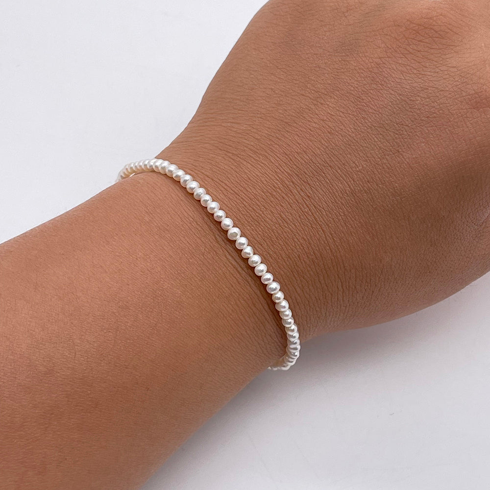 3mm Round Natural Pearls