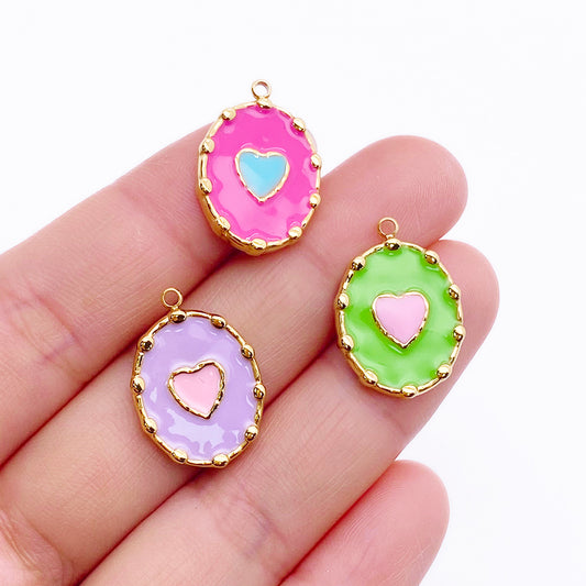 51063 Enamel Heart Charm