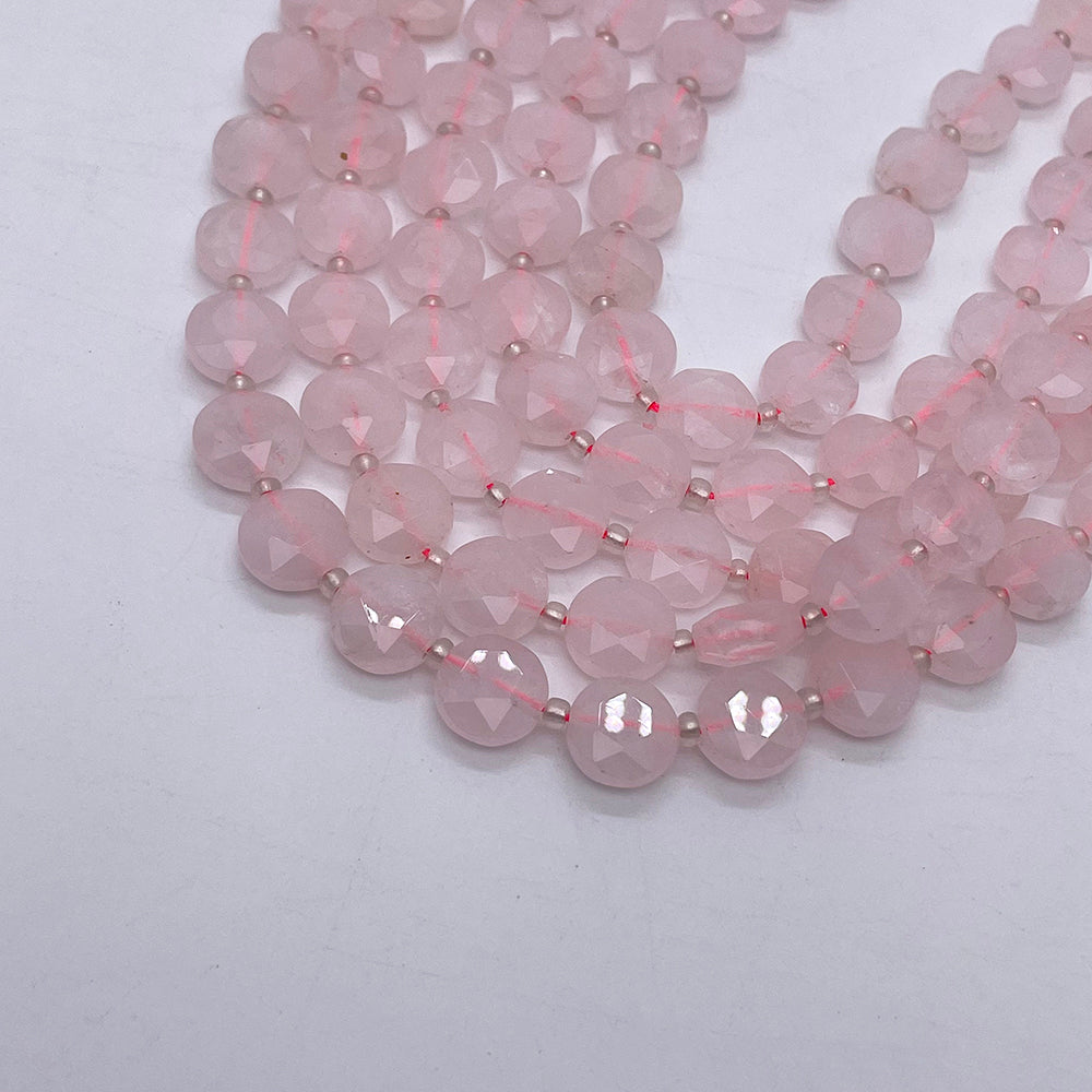 10mm Flat round faceted stones