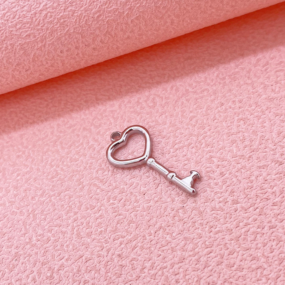 400 Heart Key charm