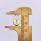 408 Heart Lock charm