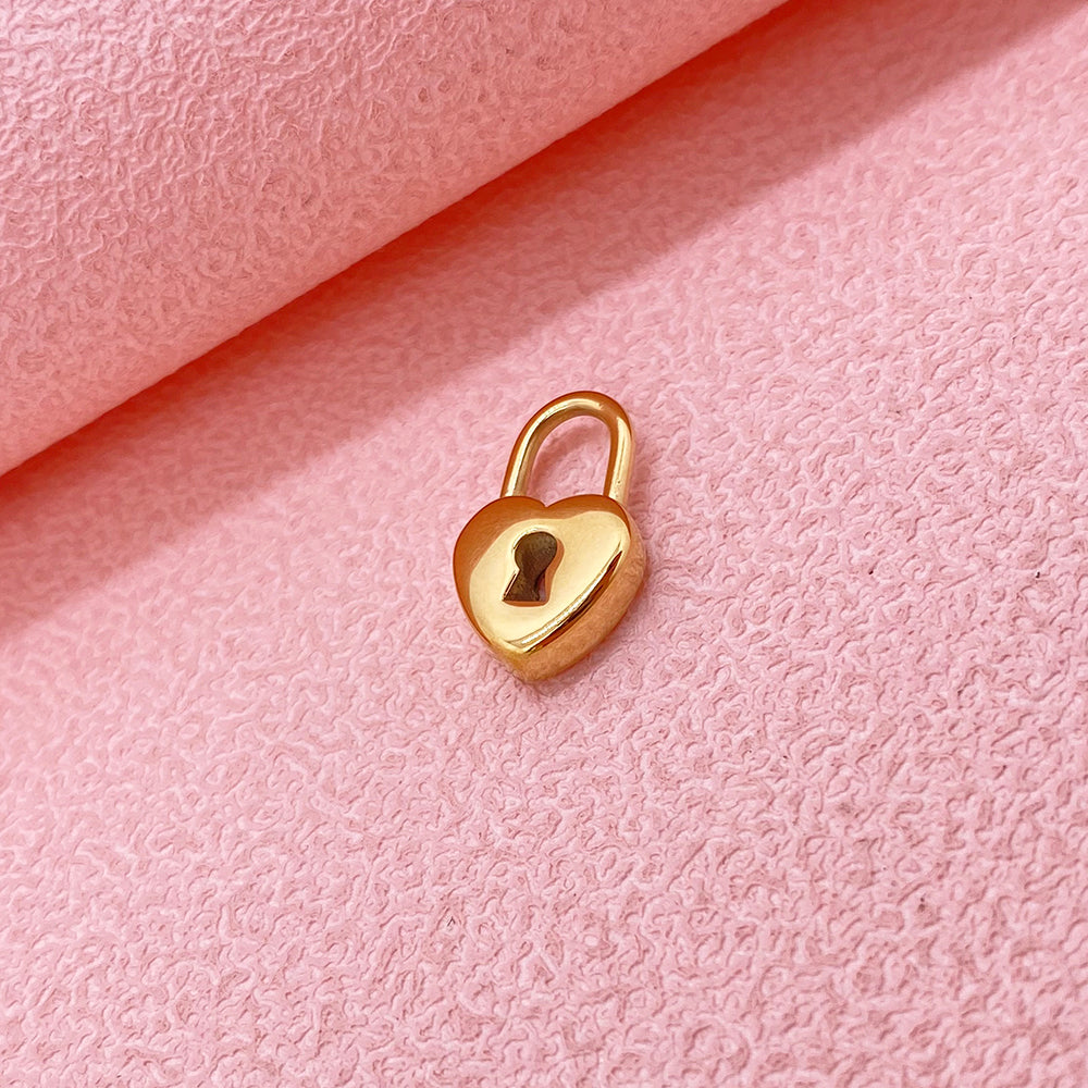 408 Heart Lock charm