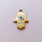 5627  Nazar boncugu with hamsa hand charm