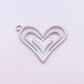 11431 Heart charm for DIY