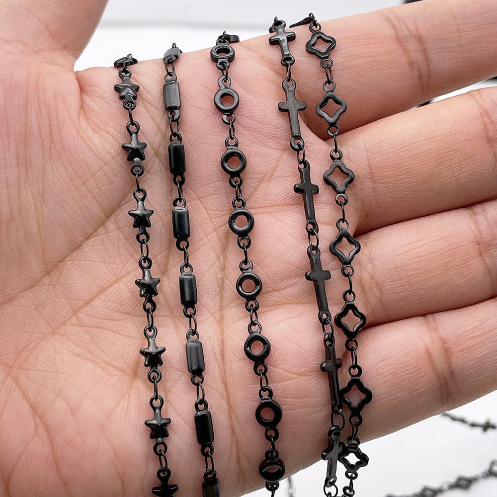 Stainless Steel Black Chains