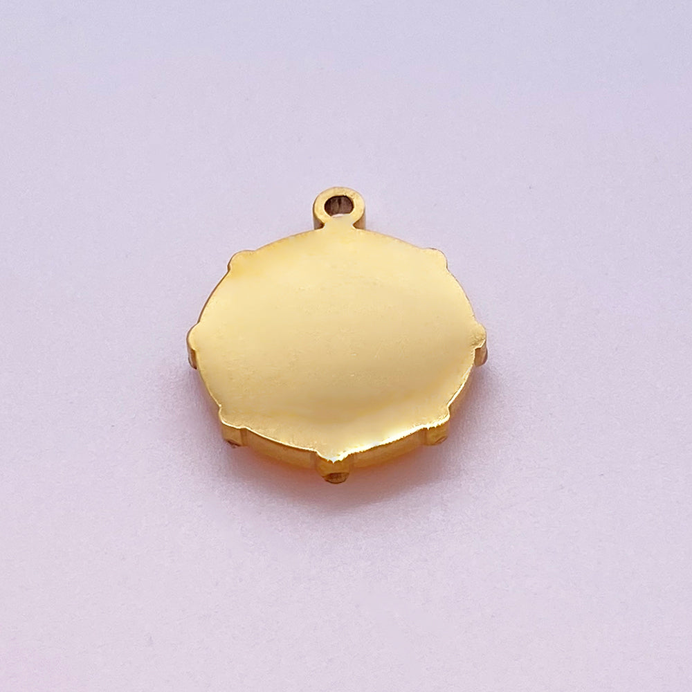 Diamond sun charm