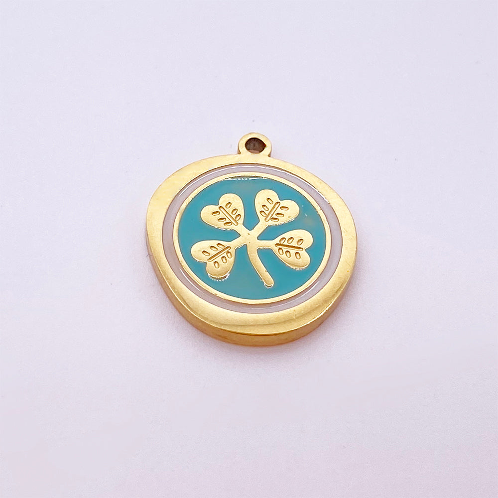 Four-leaf clover charm