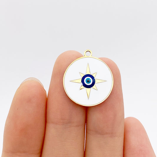 Evil eye with sun charm