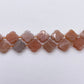 11mm Four Leaf Clover Natural Stone beads